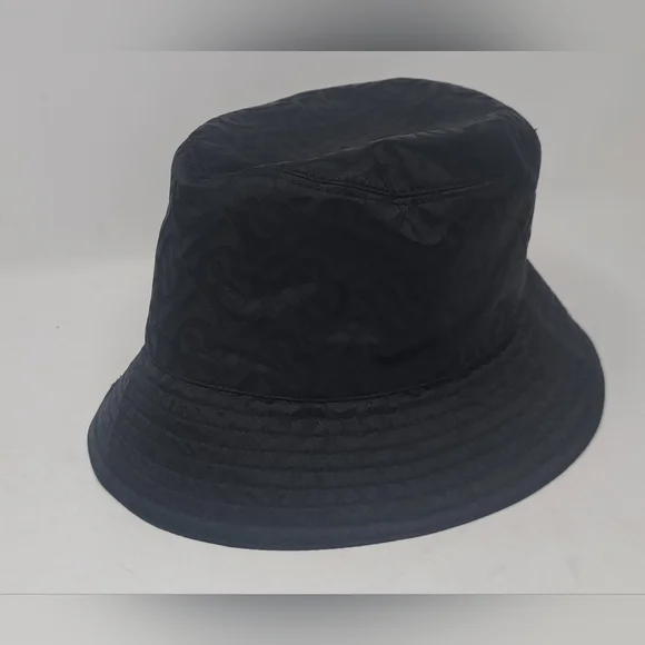 Burberry Men's TB Monogram Nylon Jacquard Bucket Hat Black Italy size Large - Picture 6 of 14